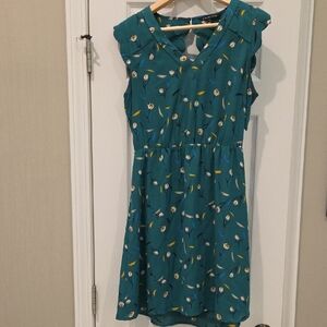 41 Hawthorn Teal and Floral Dress